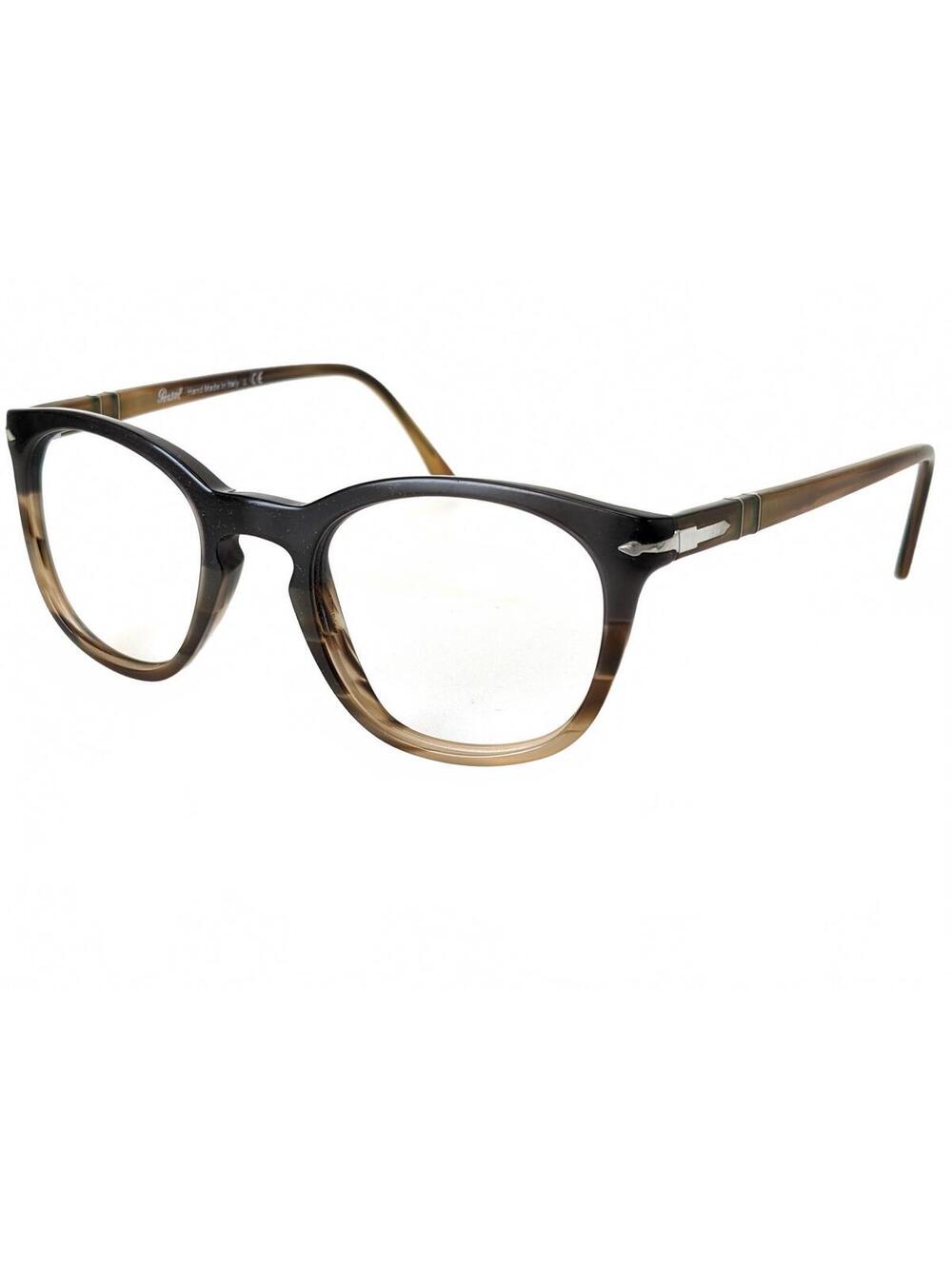 Persol Italy 3258-V Men Eyeglasses Havana Brown Round